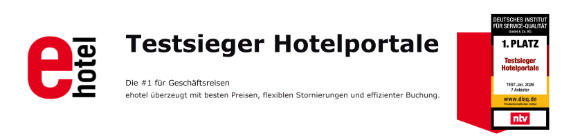 ehotel - Testsieger der Hotelportale | Die Nummer 1 für Geschäftsreisen